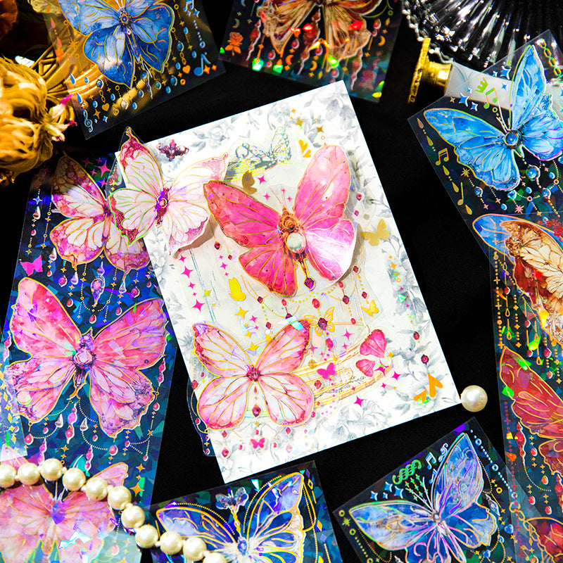 3pcs Butterfly PET Stickers RMSG