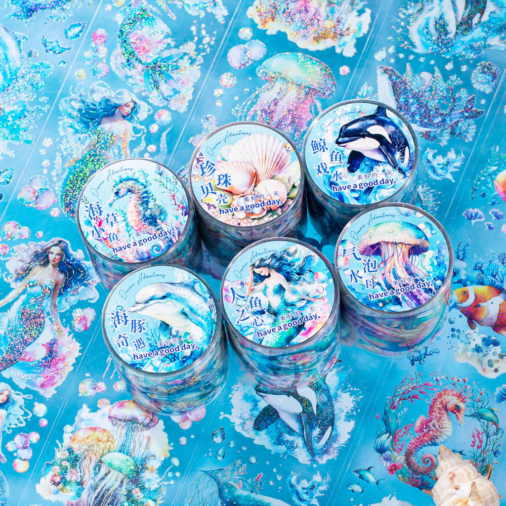 1 Roll Ocean Animal PET Tape HDQY