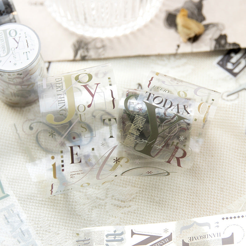 1 Rolls Words PET Tape WZDB