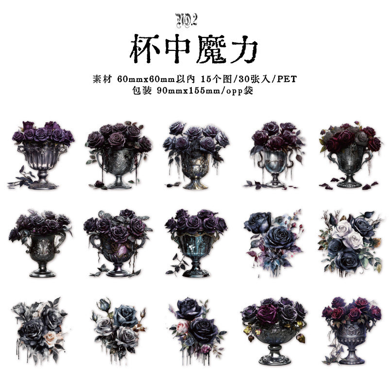 30 Pcs Magic PET Stickers MFSJ