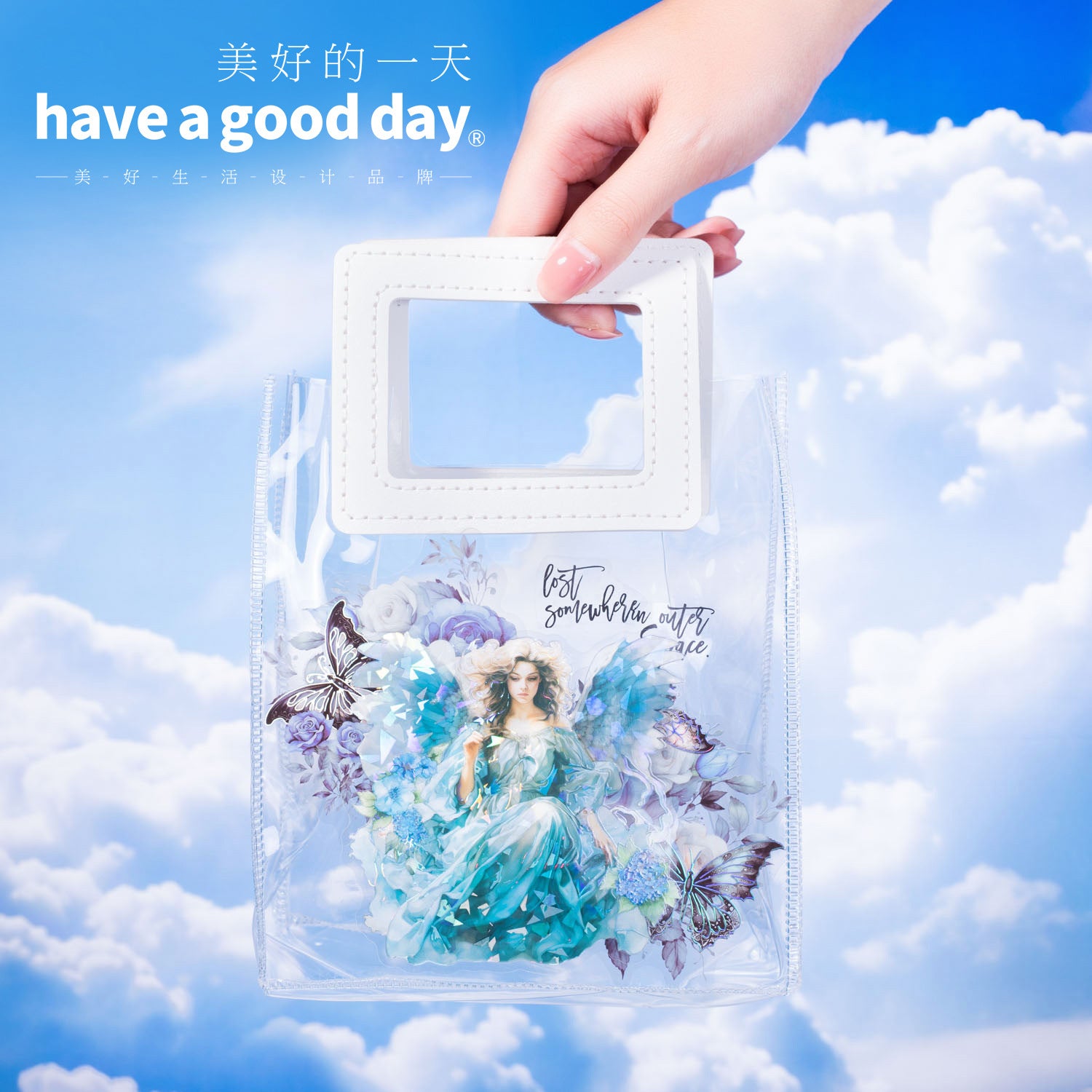 5 Pcs PET Angel Stickers TSSG