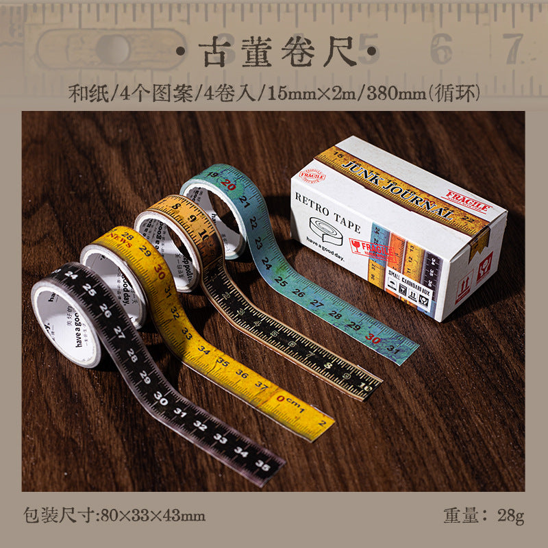 4 Rolls Washi Tape Set XZXX