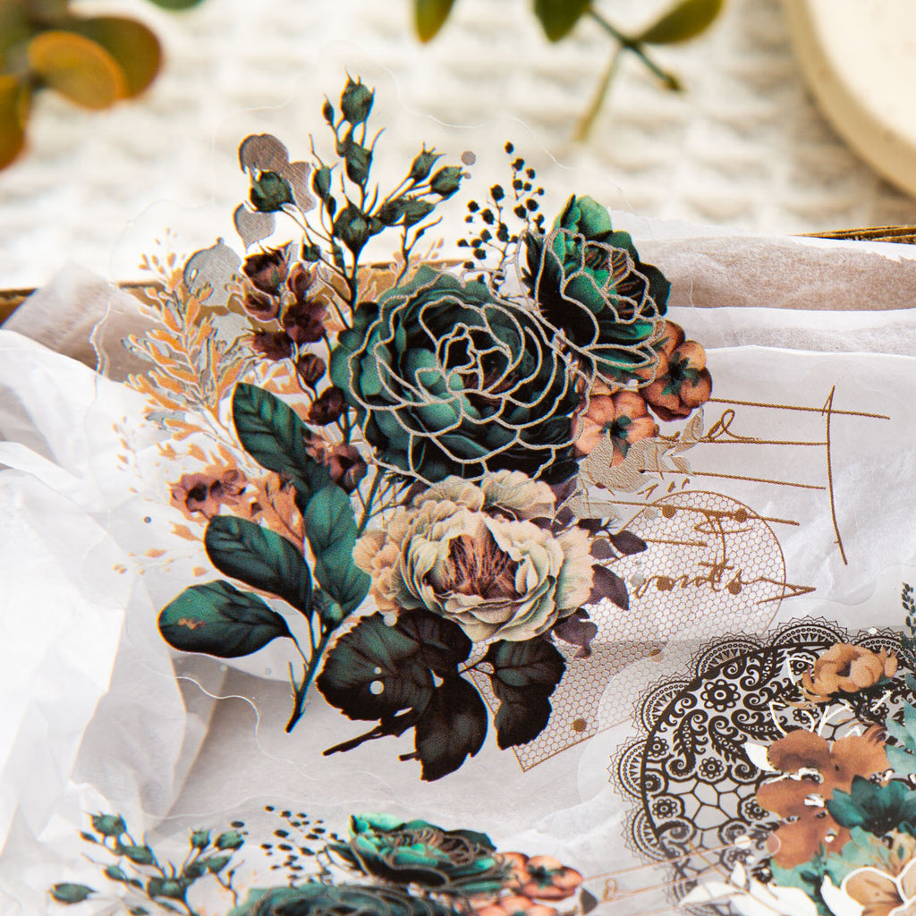 30pcs PET Flower Stickers LSSY