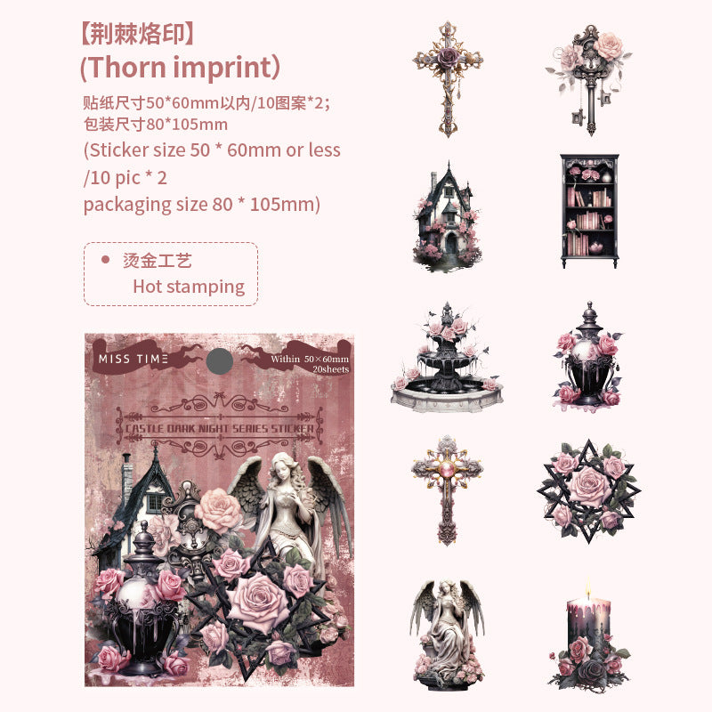 1 Roll Vintage PET Stickers GBAY