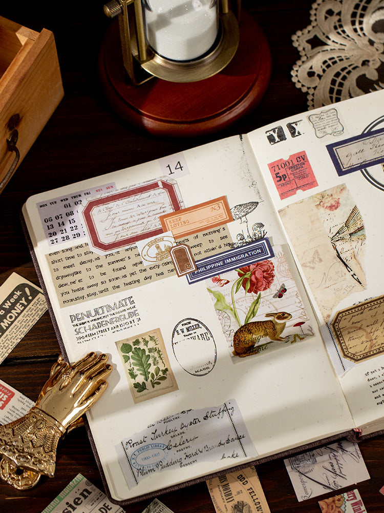 1008pcs Vintage Label Stickers BQHYL