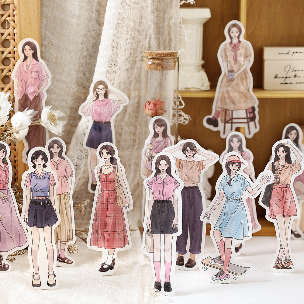 30pcs People Washi Stickers NRJMH