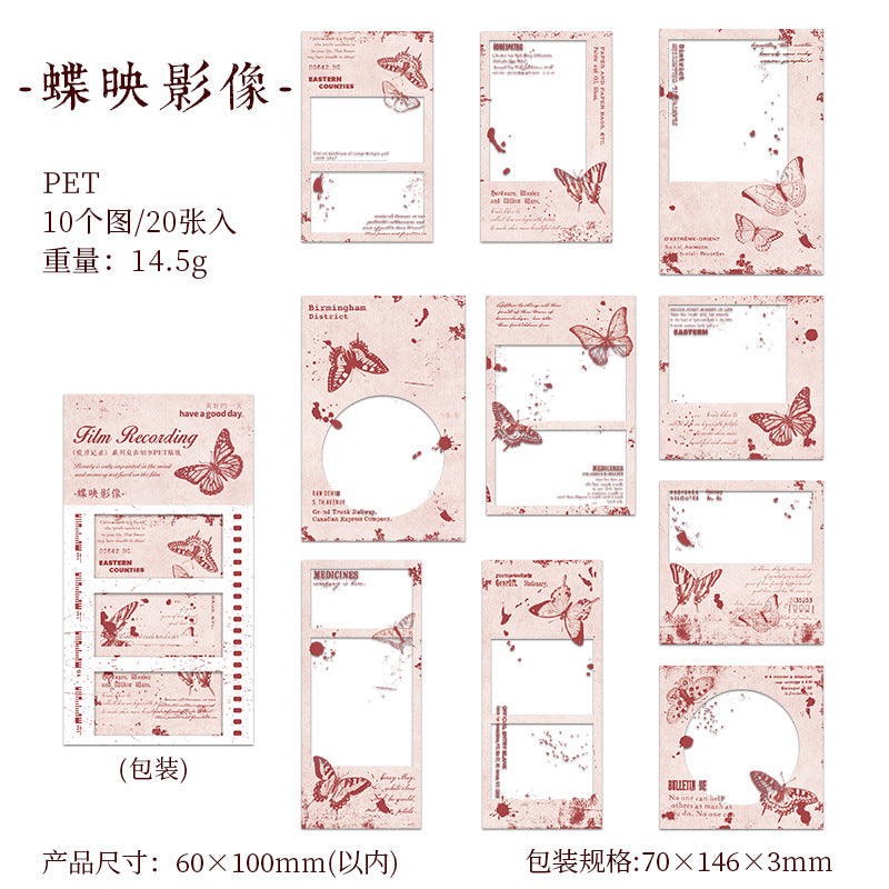 20 Pcs Vintage Frame Stickers JPJL