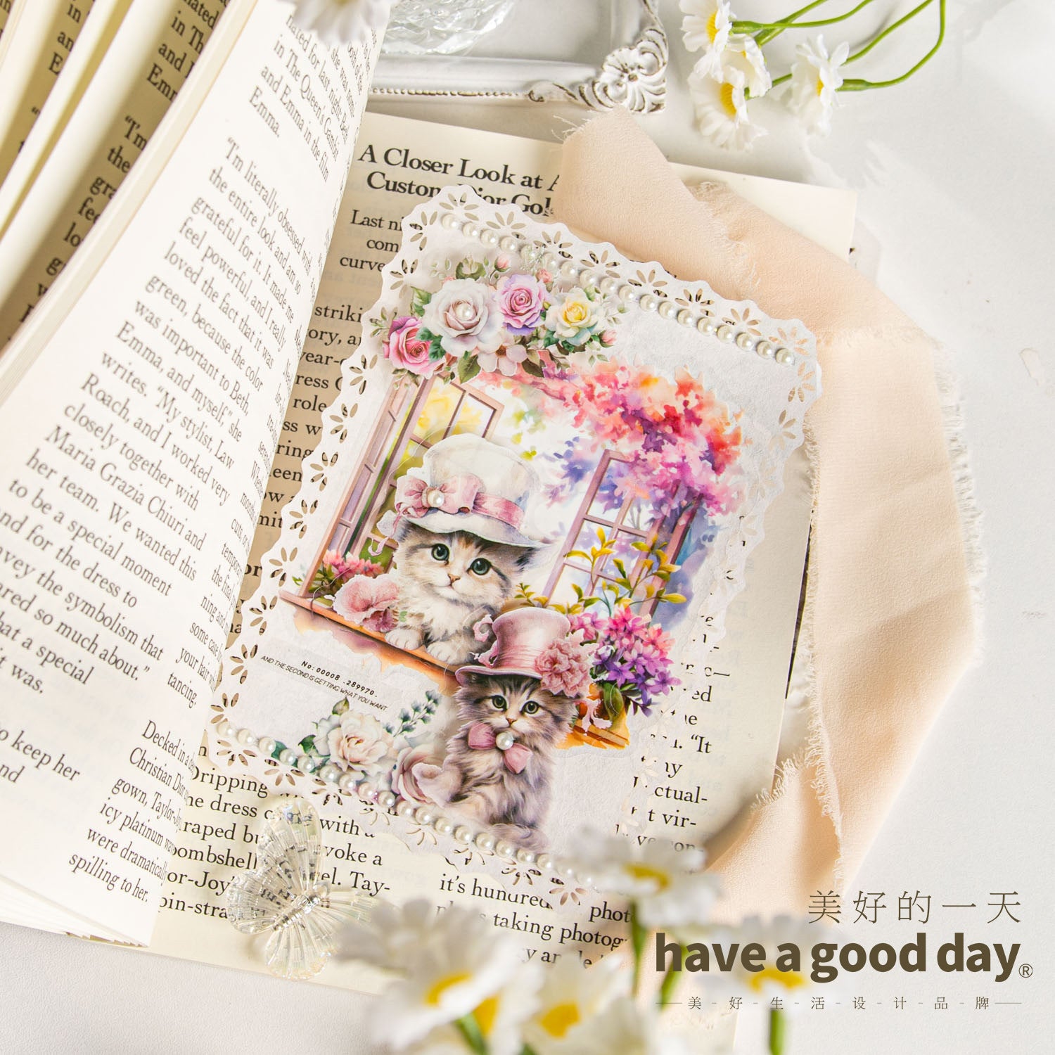 30 Pcs Windows Cat PET Stickers CTDM