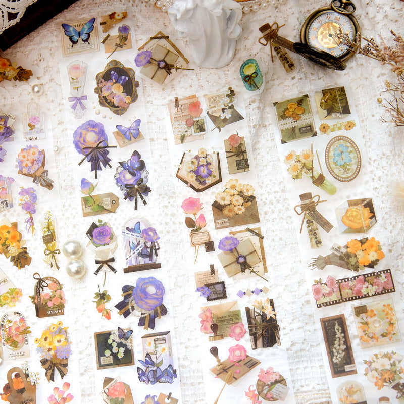 1 Roll Flowers PET Tape HZJS