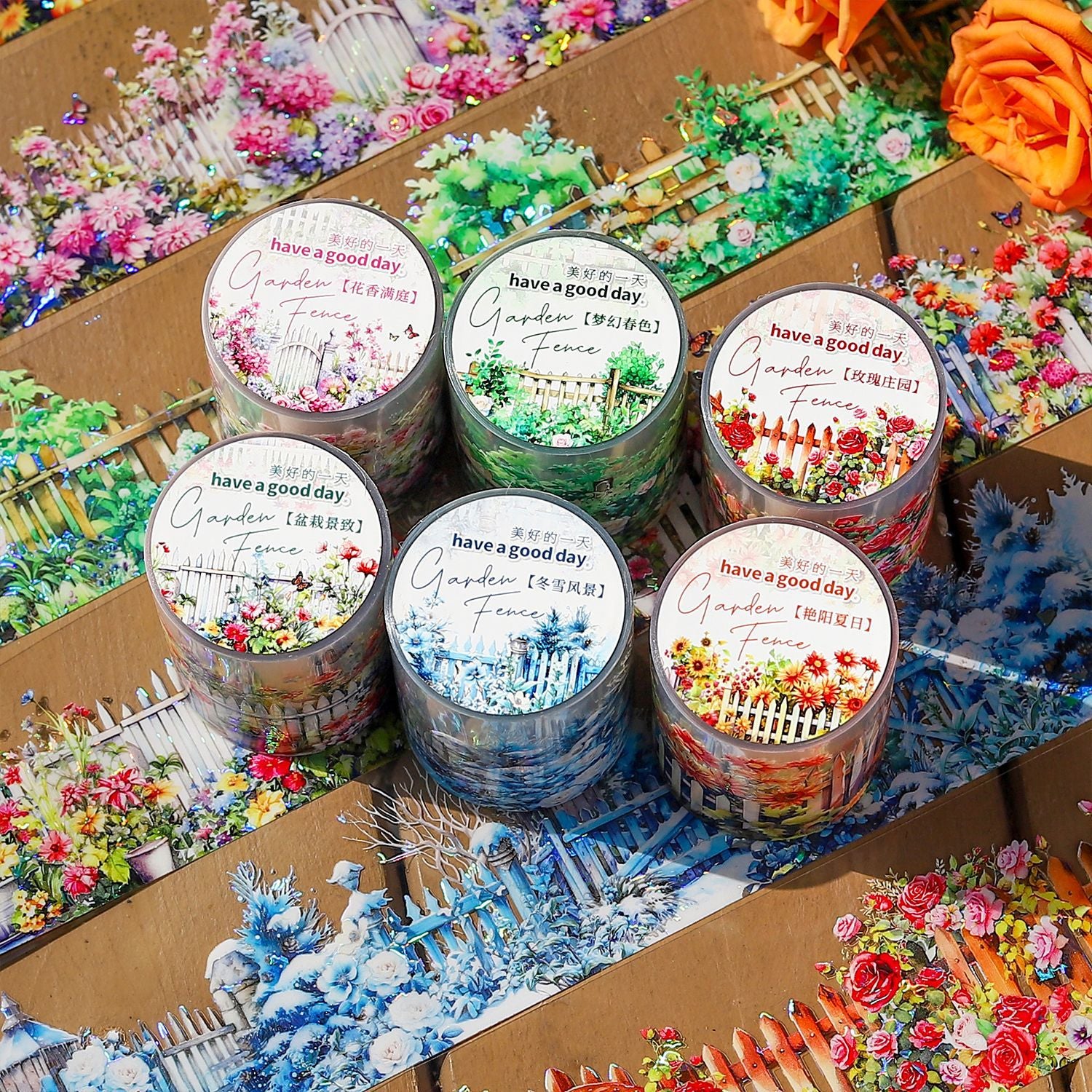 1 Roll Flowers PET Tape HYLB