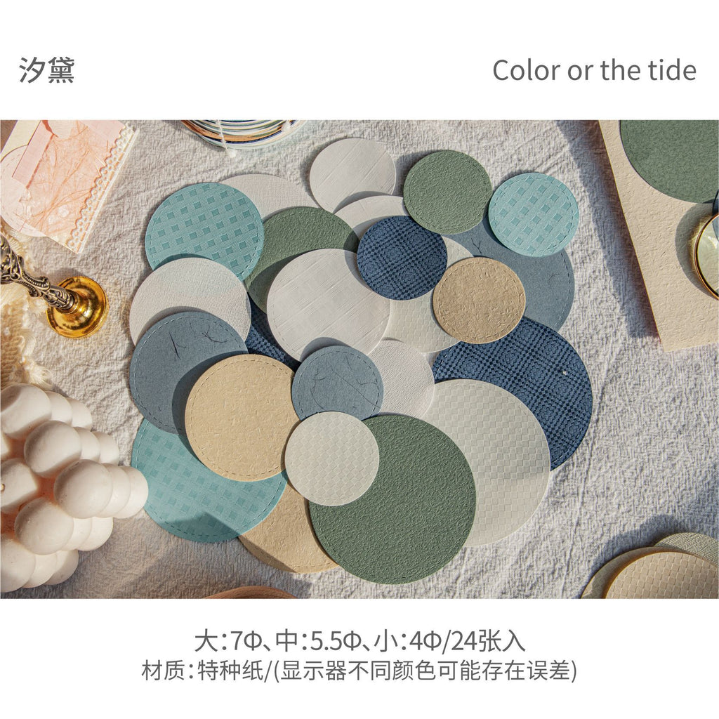 24pcs Round Paper SYXL