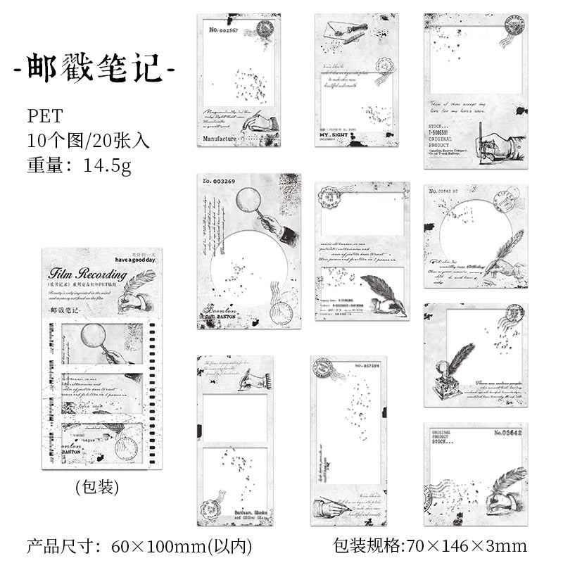 20 Pcs Vintage Frame Stickers JPJL