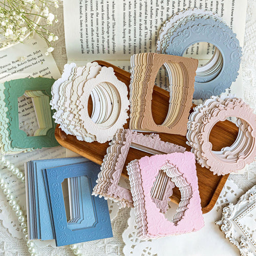 10pcs Vintage Frame Paper XYJX