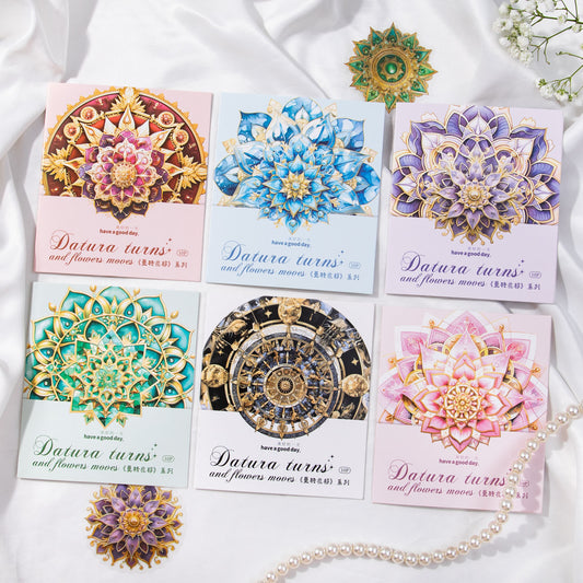 10pcs Mandala Flower Stickers MZHY