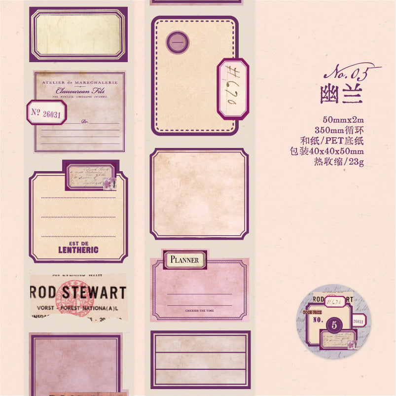 1 Roll Label Stickers Tape BJRC