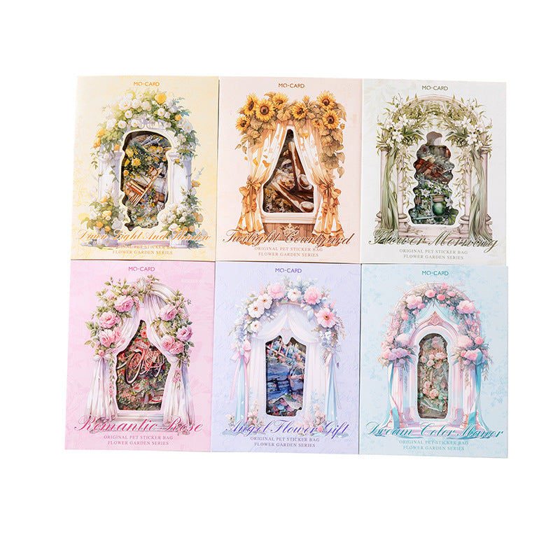 30 Pcs Floral PET Stickers HJTY