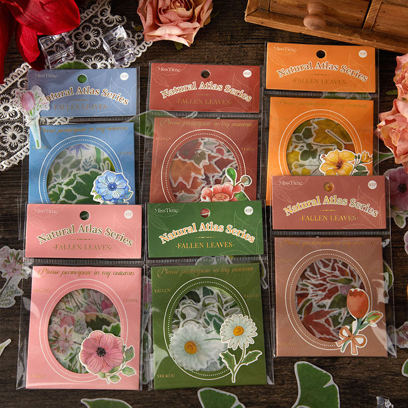 45pcs Scrapbook Stickers FDXL