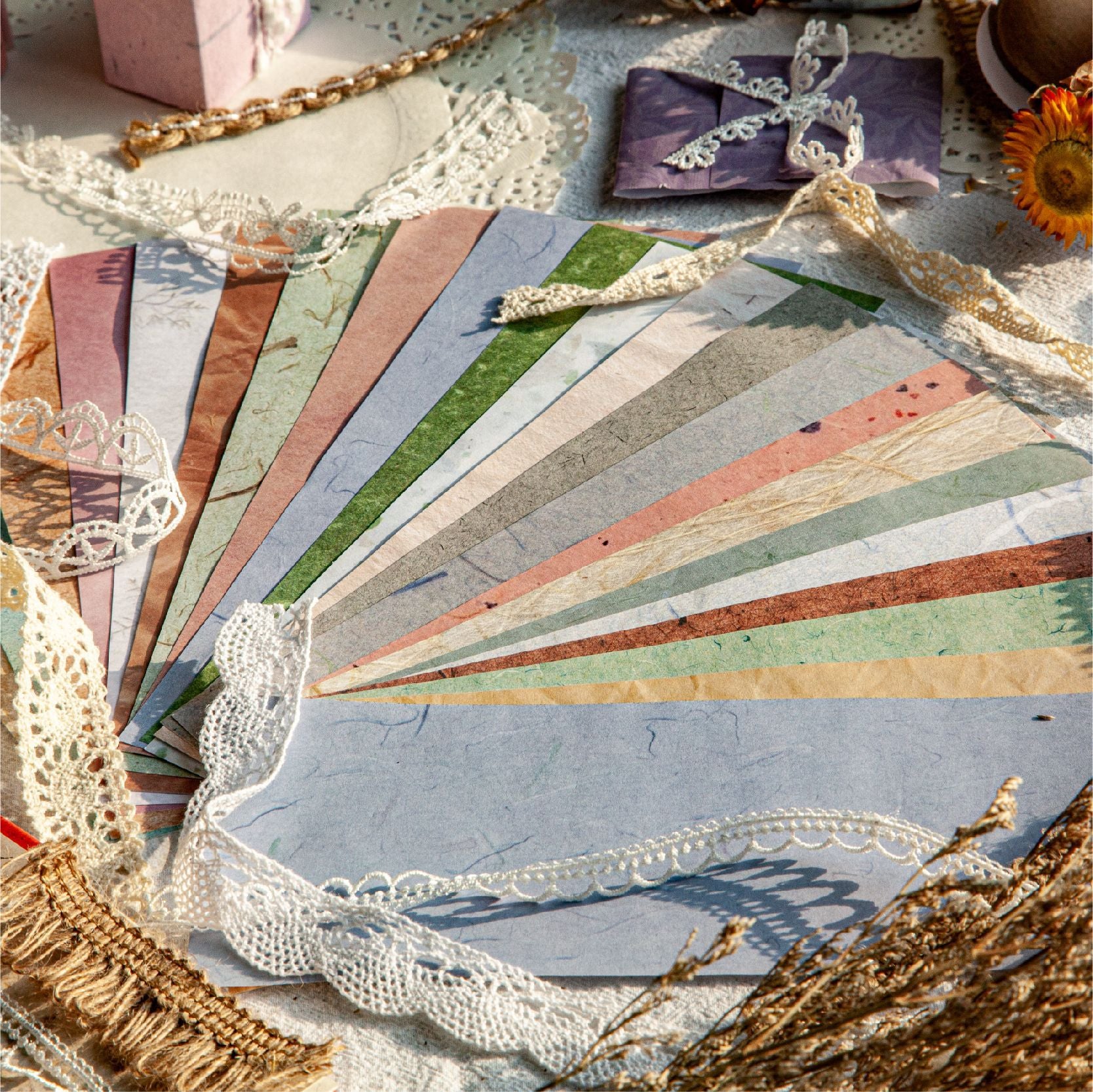 18pcs Lace Scrapbook Supplies SLXL