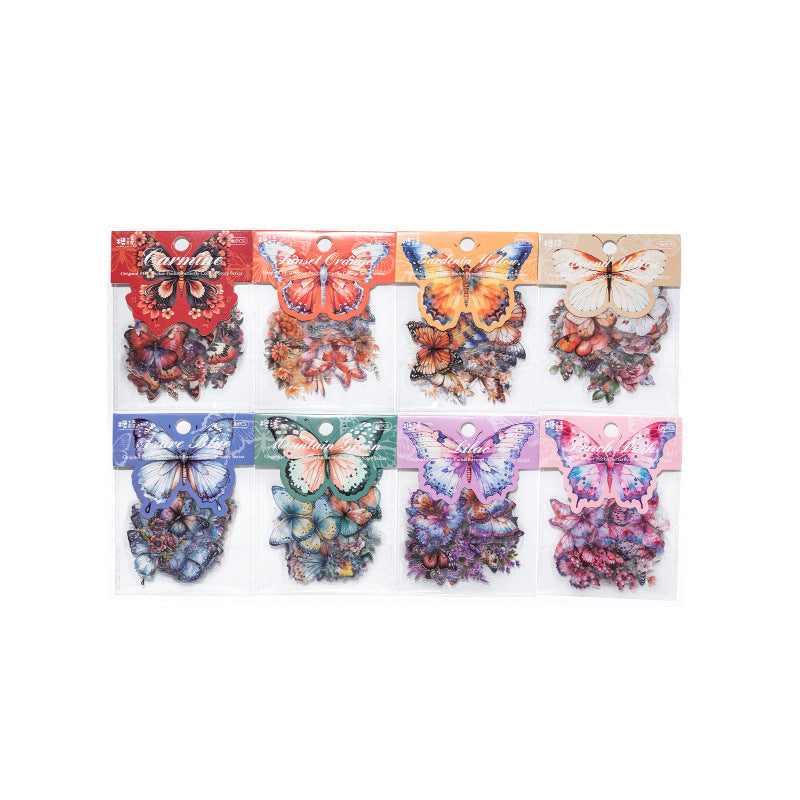 30PCS Butterfly PET Stickers HDPT