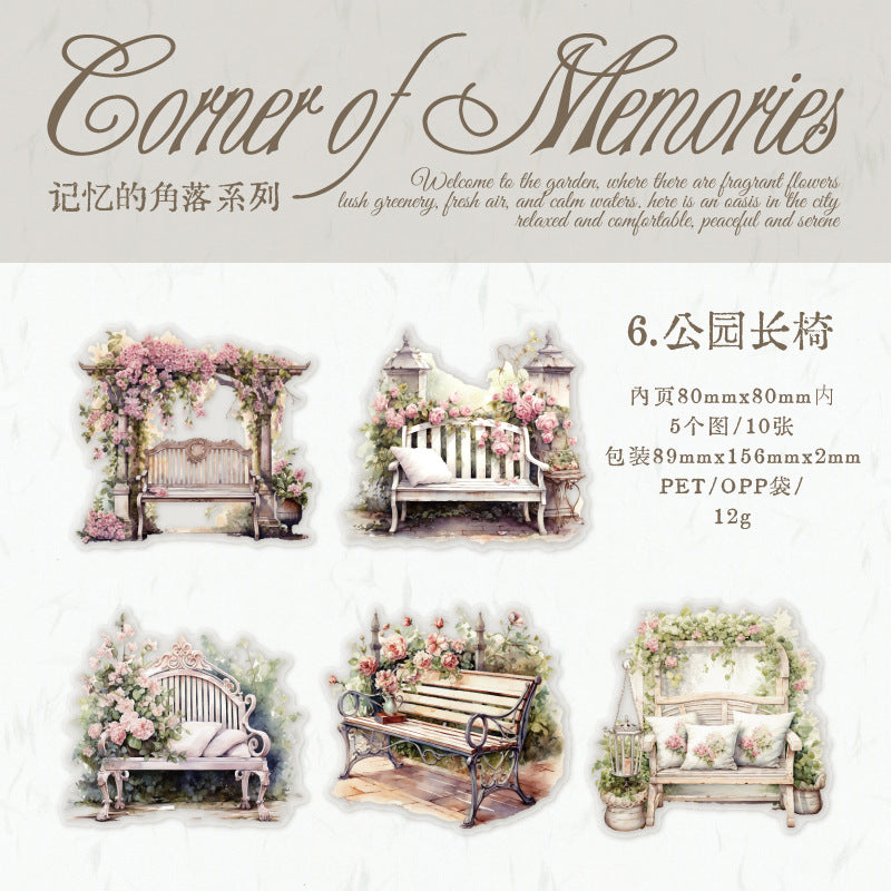 10 Pcs House and Garden PET Stickers JYDJL