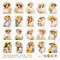 40 Pcs PET Ladies Stickers WFMM