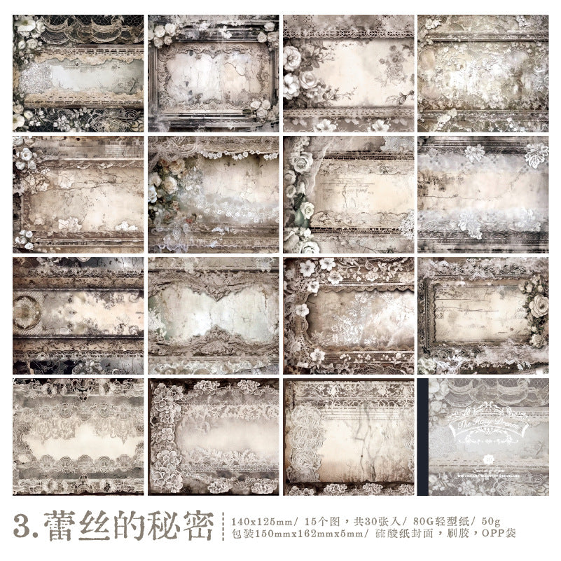 30Pcs Scrapbook Paper MLMJ