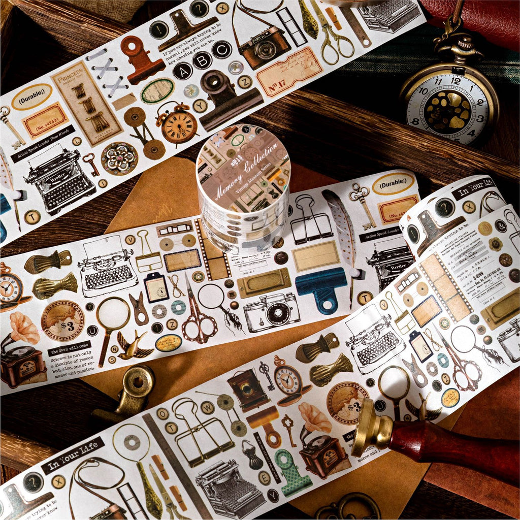 1 Roll Vintage Washi Tape FGBWG