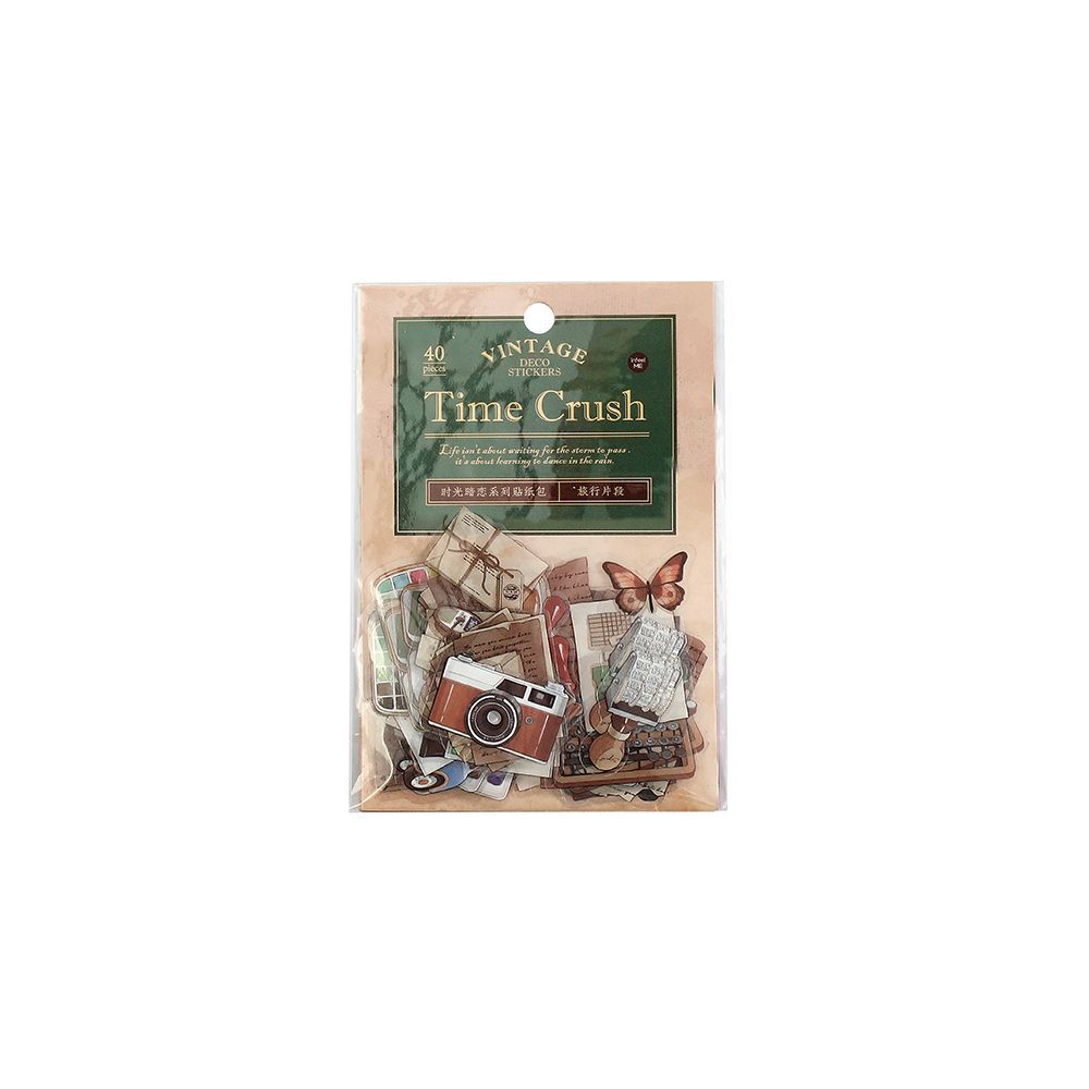 40pcs PET Collage Stickers SGAN