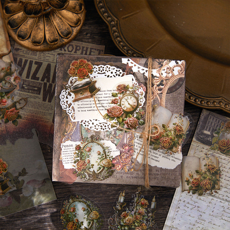 1 Roll Vintage PET Stickers GBAY