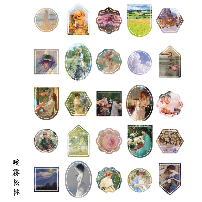 50pcs Scrapbook Stickers CRHL