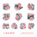 20pcs Flowers and Butterfly PET Stickers HDLY