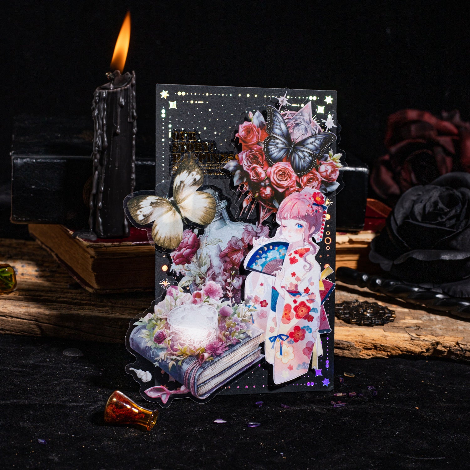 30pcs PET Magic Theme Stickers SQMFX