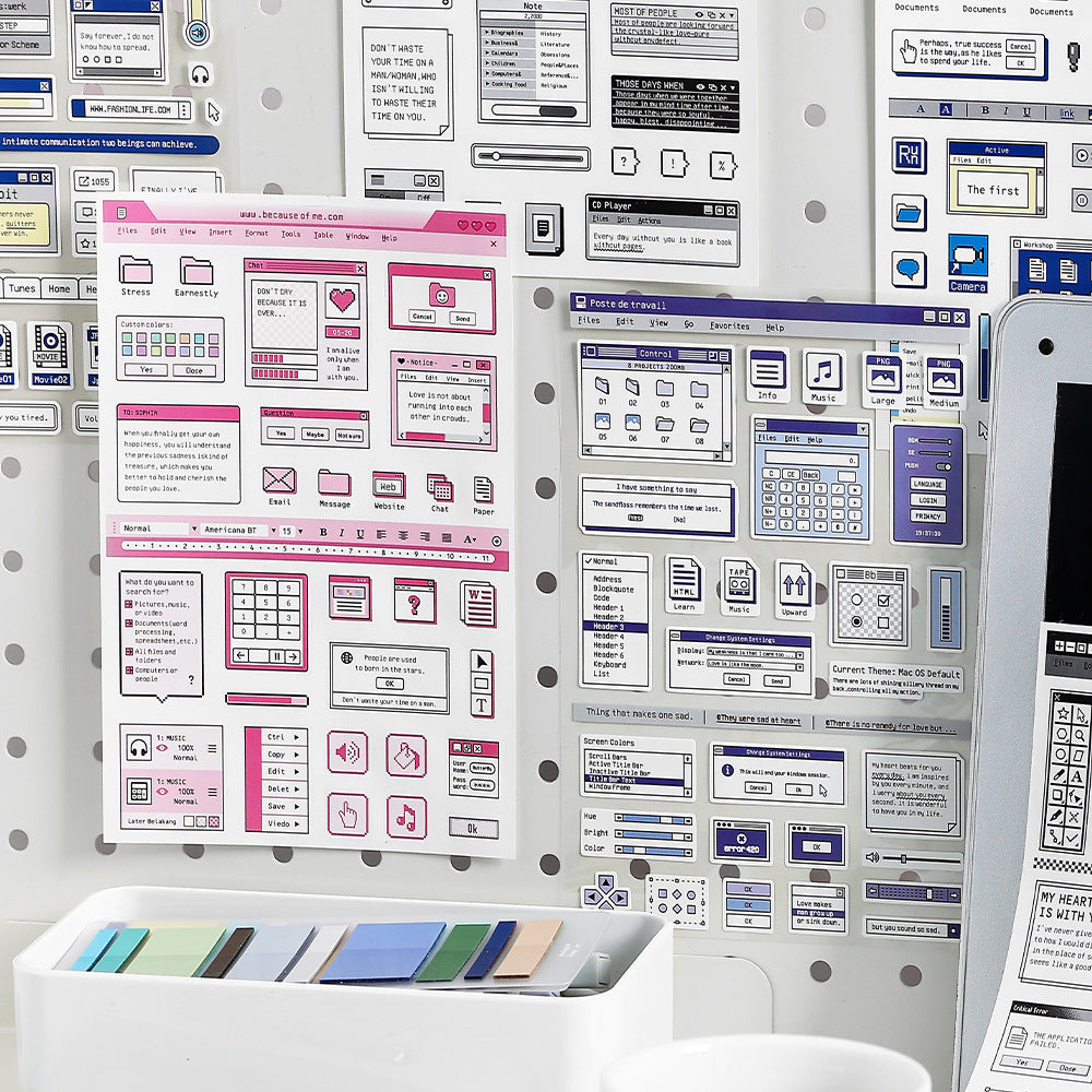 2 Sheets Lable Stickers BQYS