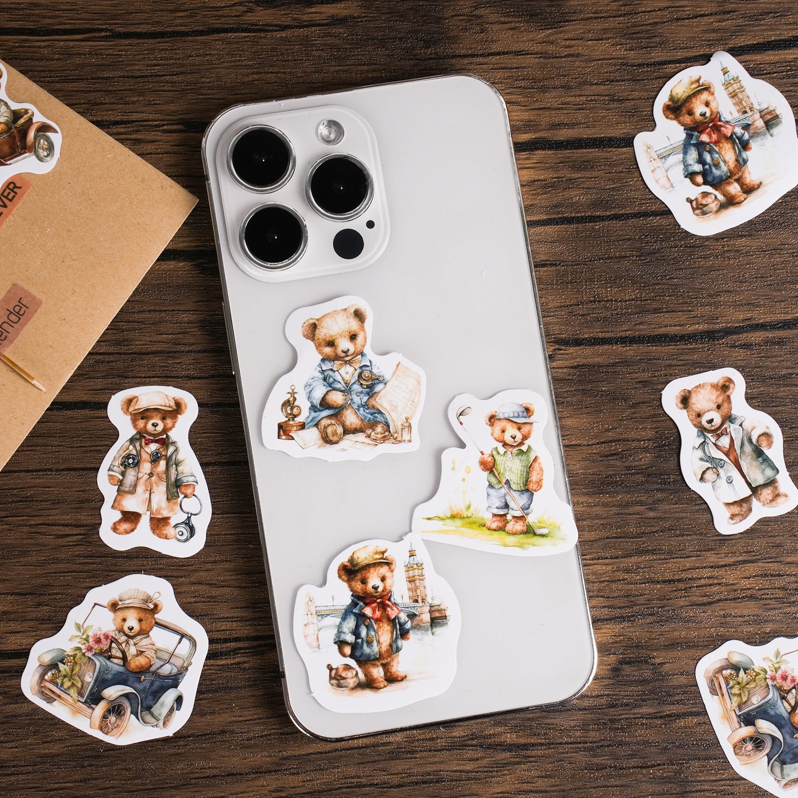 46pcs Boxed Bear Stickers XXSH