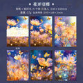5 Pcs Flowers Washi Paper Stickers FHSS