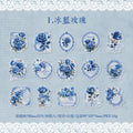30 Pcs PET Flowers Stickers FHRM