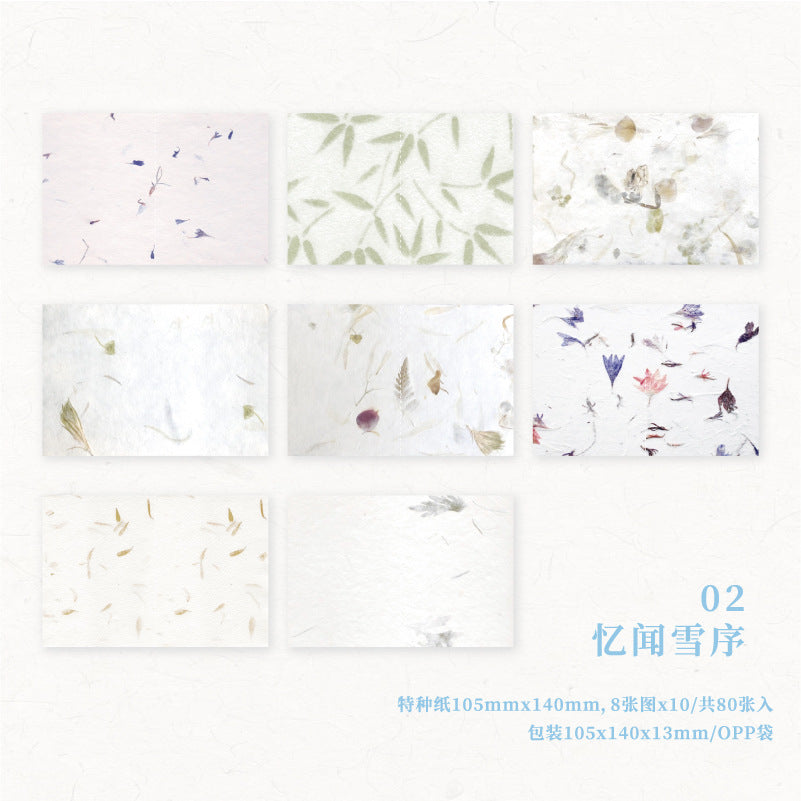 80 Pcs Scrapbook Paper LPSK