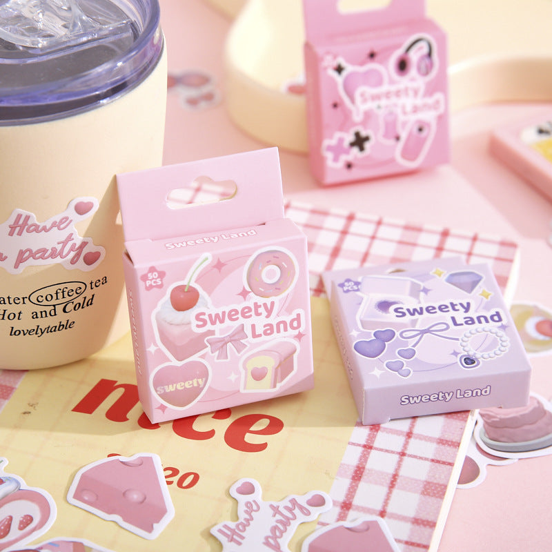 50PCS Cute Boxed Stickers RTLY