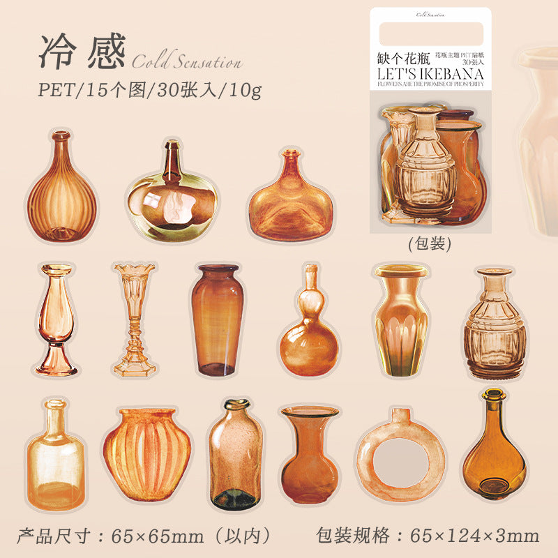 30pcs PET Bottle Stickesr QGHP