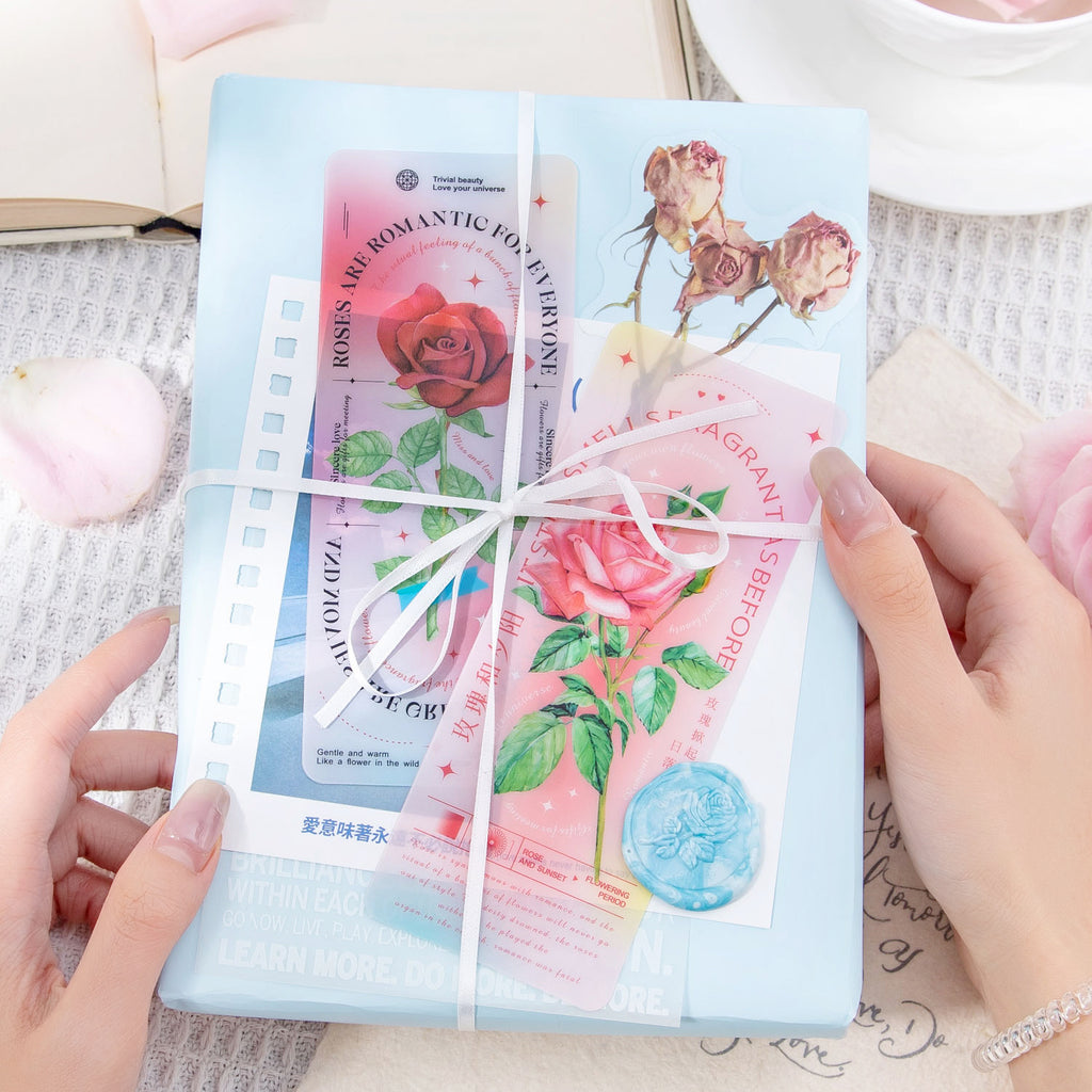 5 pcs Flower PVC Bookmark MGJD