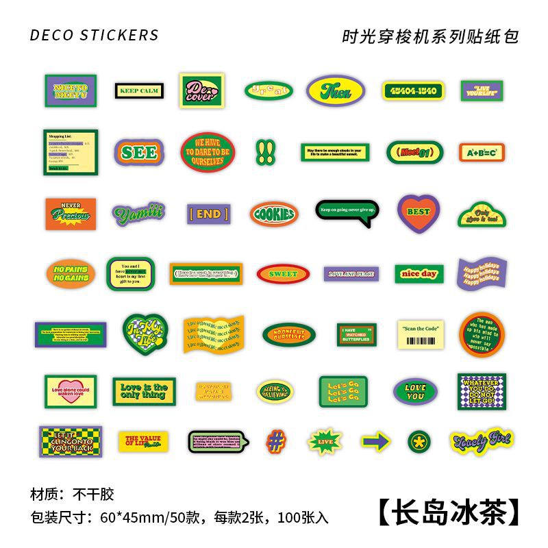 100pcs Deco Stickers SGCSJ