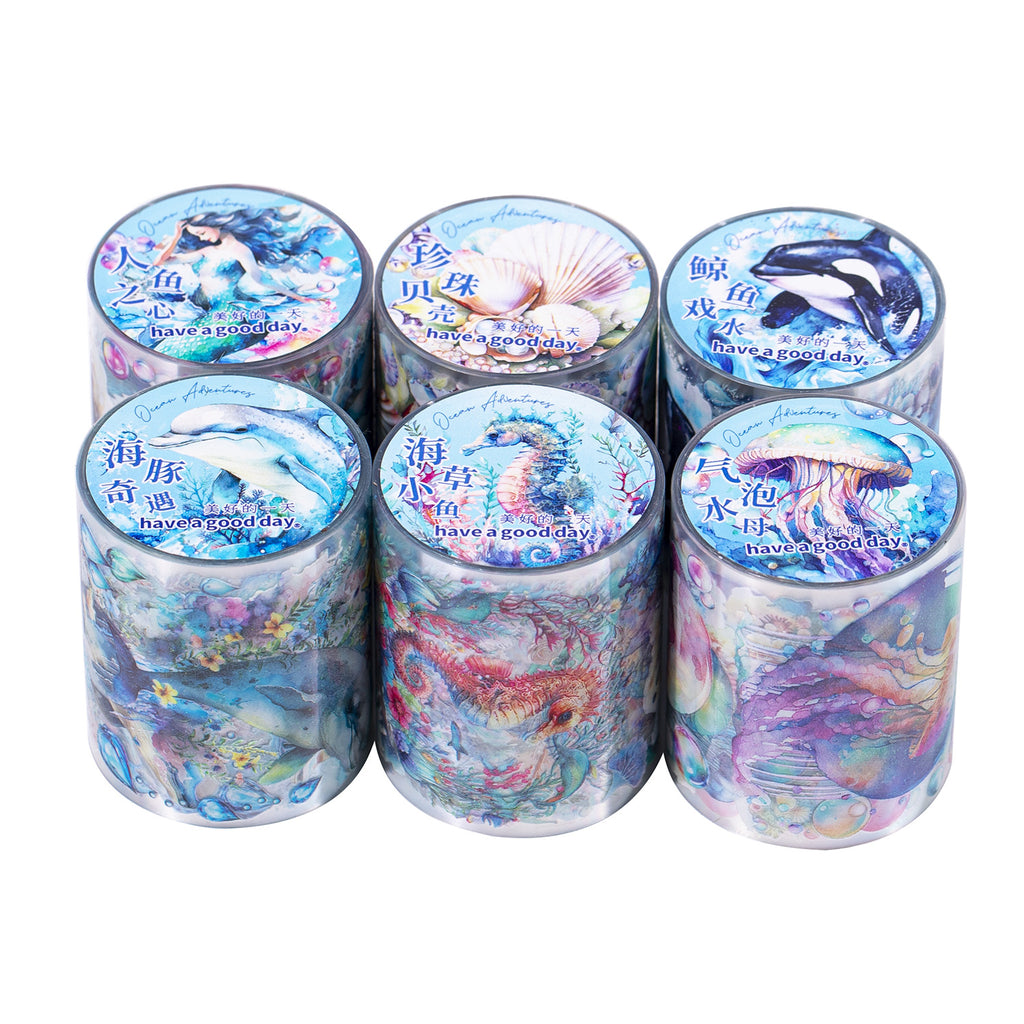 1 Roll Ocean Animal PET Tape HDQY