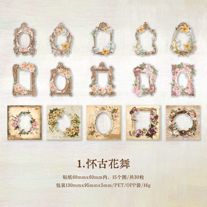 30 Pcs PET Stickers DJTH