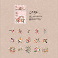 30pcs PET Bird Stickers FNJX