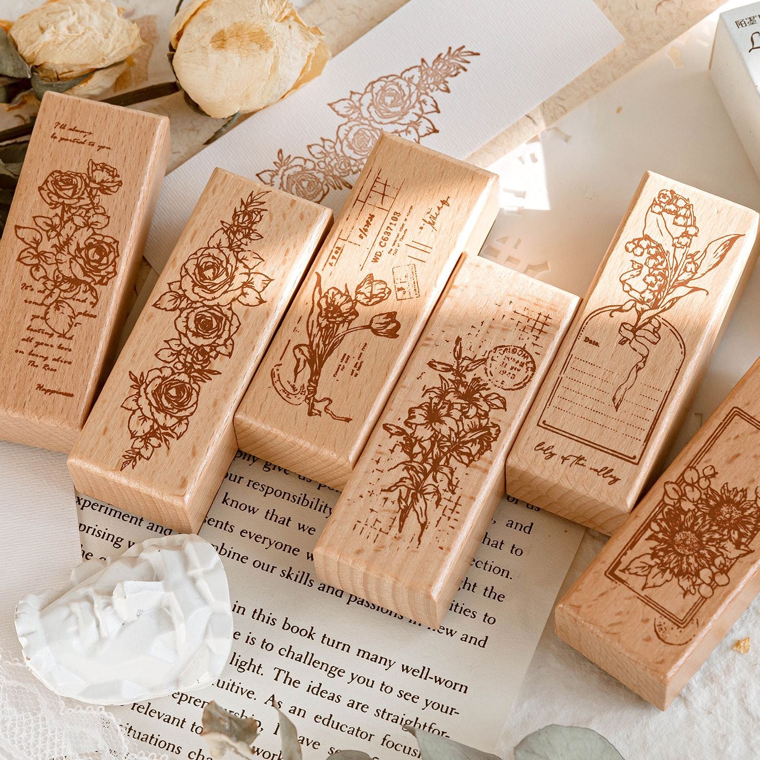 1 Pc Wood Stamp HHMM