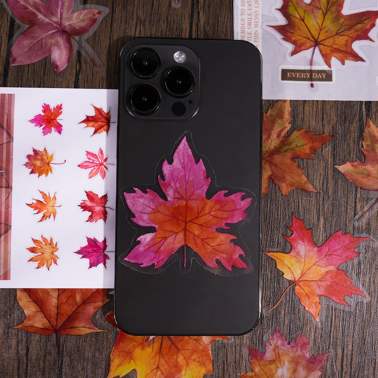 20pcs PET Leaf Stickers YLCS