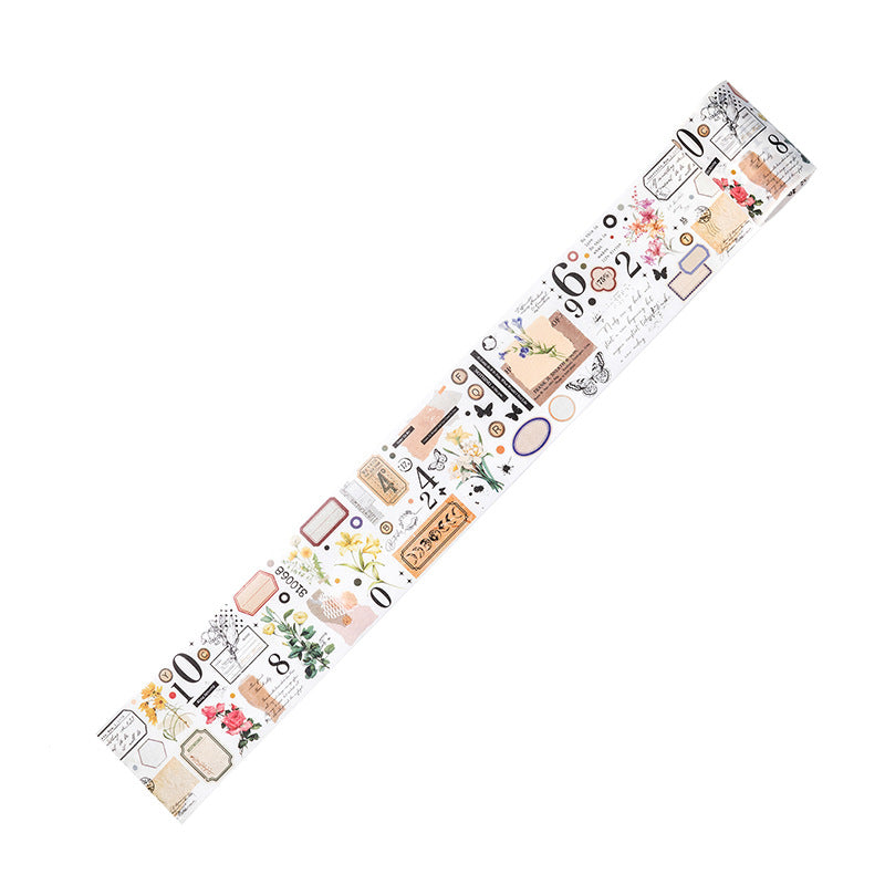 1 Roll Vintage Washi Tape FGBWG