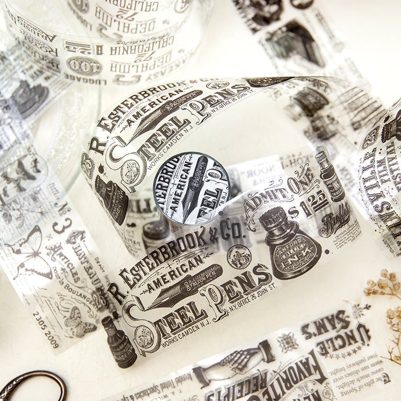 1 Roll Black-White PET Tape YTLX