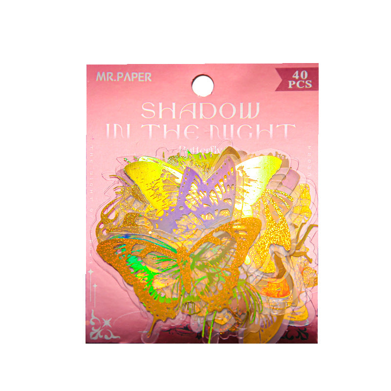 40pcs Laser PET Stickers JGHY