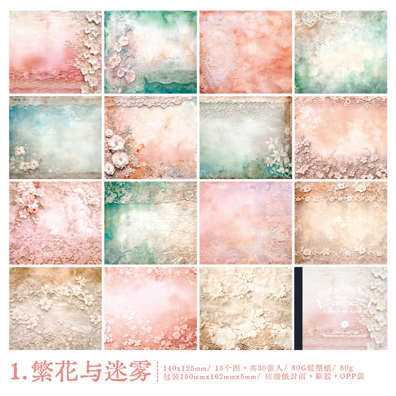 30Pcs Scrapbook Paper MLMJ